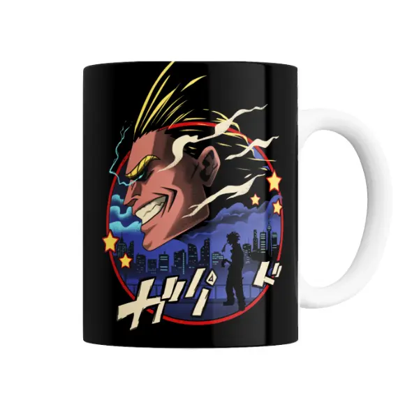 Taza de Cerámica My Hero Academia All Might Silueta Ciudad
