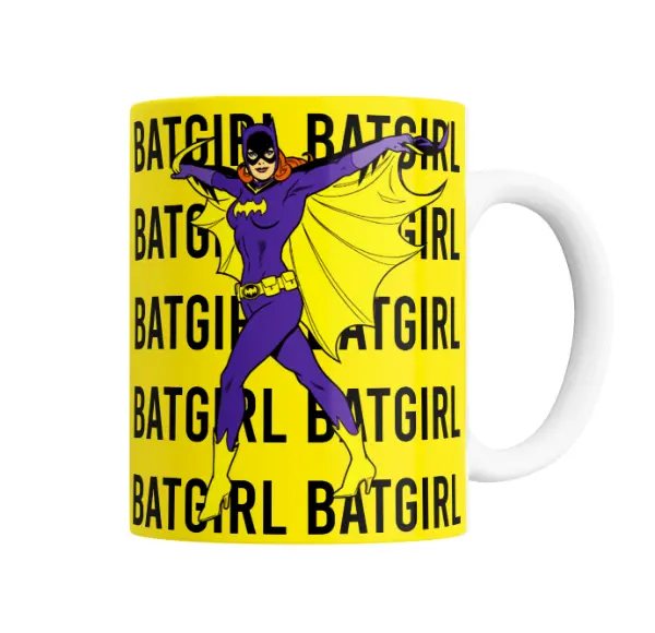 Taza de Cerámica Batman Batgirl Retro