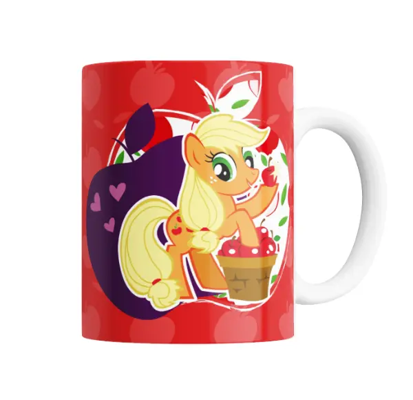 Taza de Cerámica My Little Pony Applejack con Manzanas