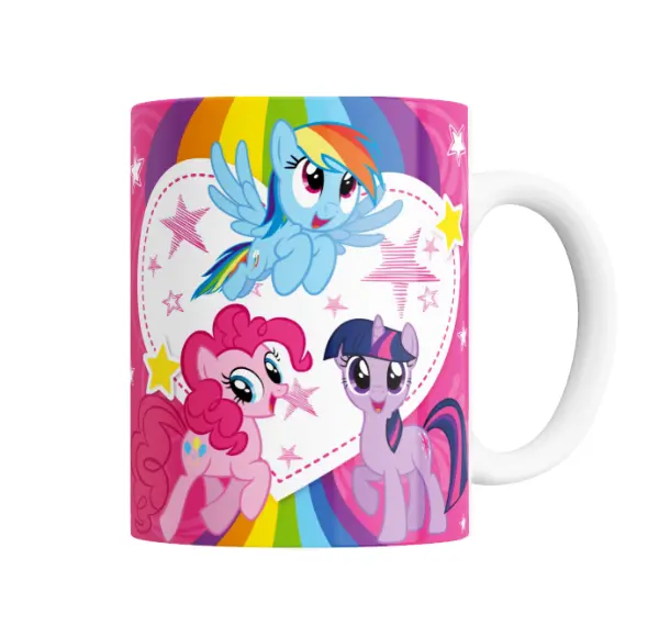 Taza de Cerámica My Little Pony Rainbow Dash Pinkie Pie Twilight Sparkle