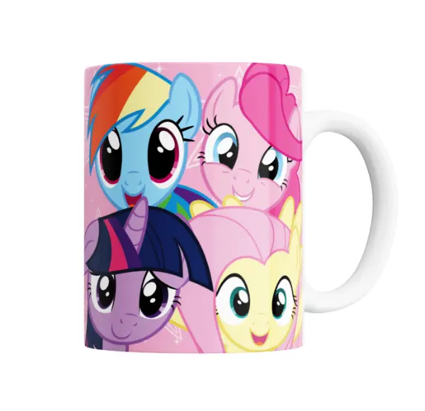 Taza de Cerámica My Little Pony Rainbow Dash Pinkie Pie Twilight Sparkle Fluttershy