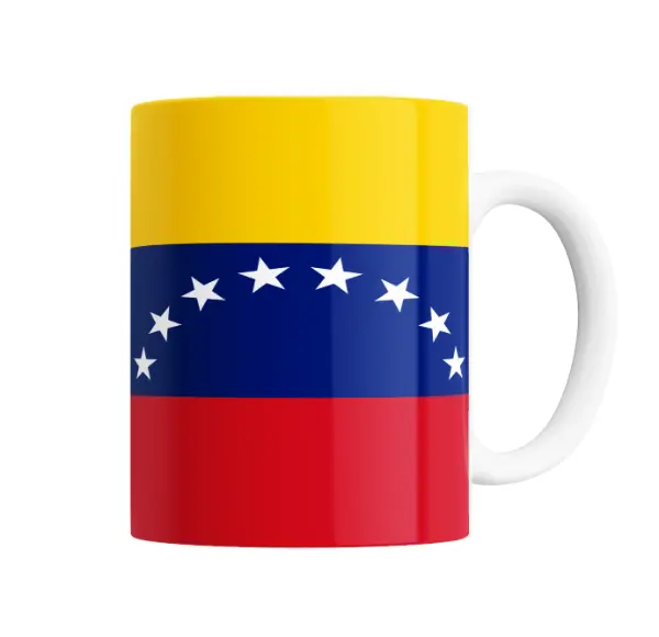 Taza de Cerámica Bandera de Venezuela