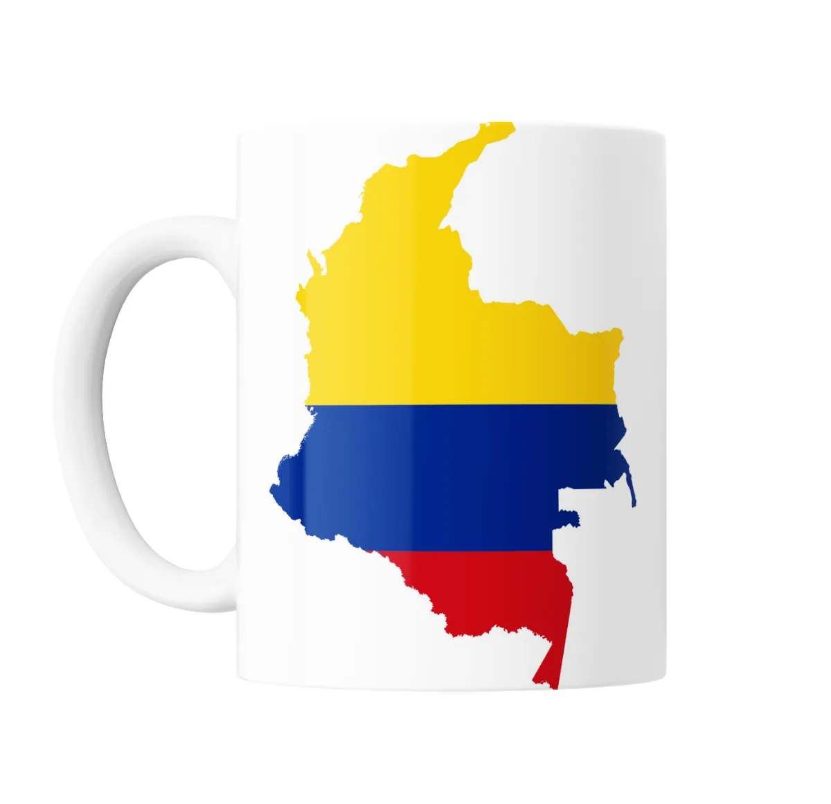Taza de Cerámica Colombia Mapa con Bandera - vista 2