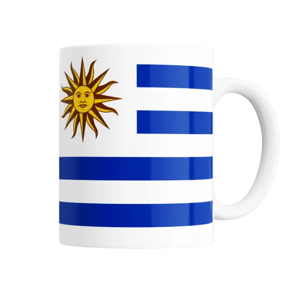 Taza de Cerámica Bandera Uruguay