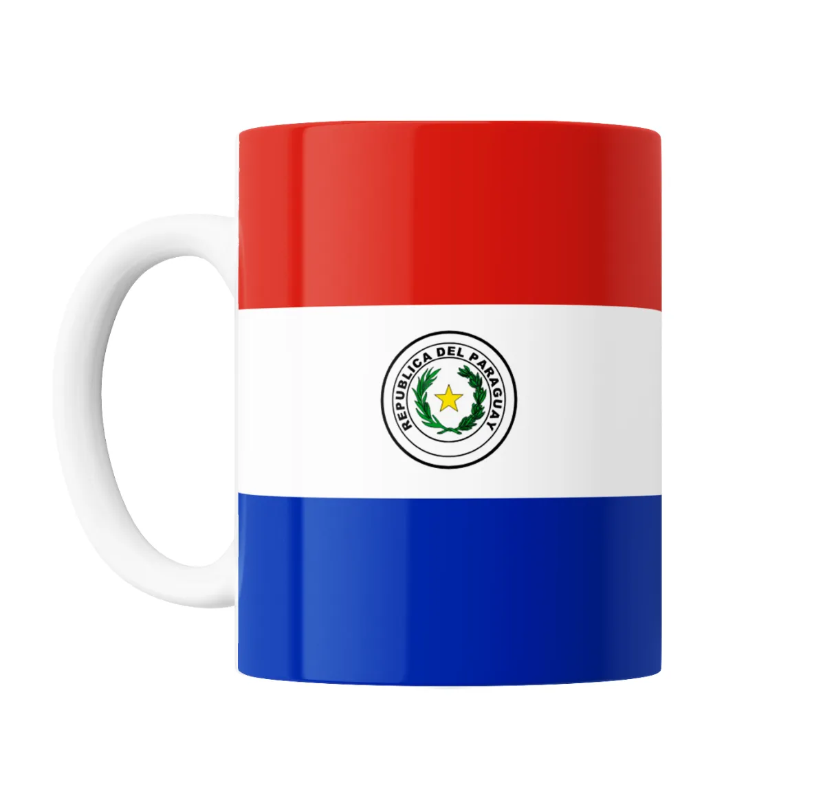 Taza de Cerámica Bandera Paraguay - vista 2
