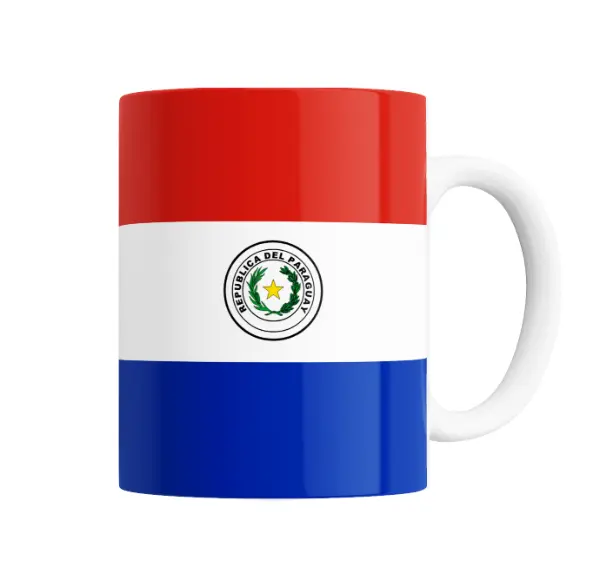 Taza de Cerámica Bandera Paraguay