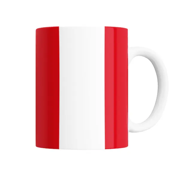 Taza de Cerámica Bandera Perú