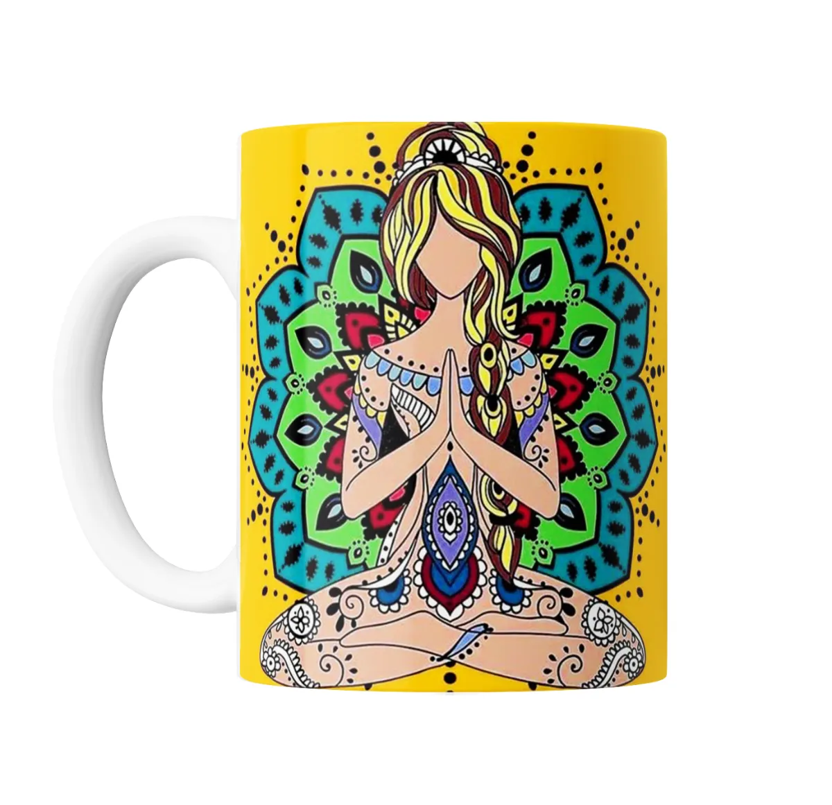 Taza de Cerámica Yoga Mandala Namaste - vista 2
