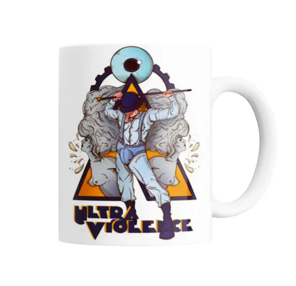 Taza de Cerámica Naranja Mecanica Ultra Violence