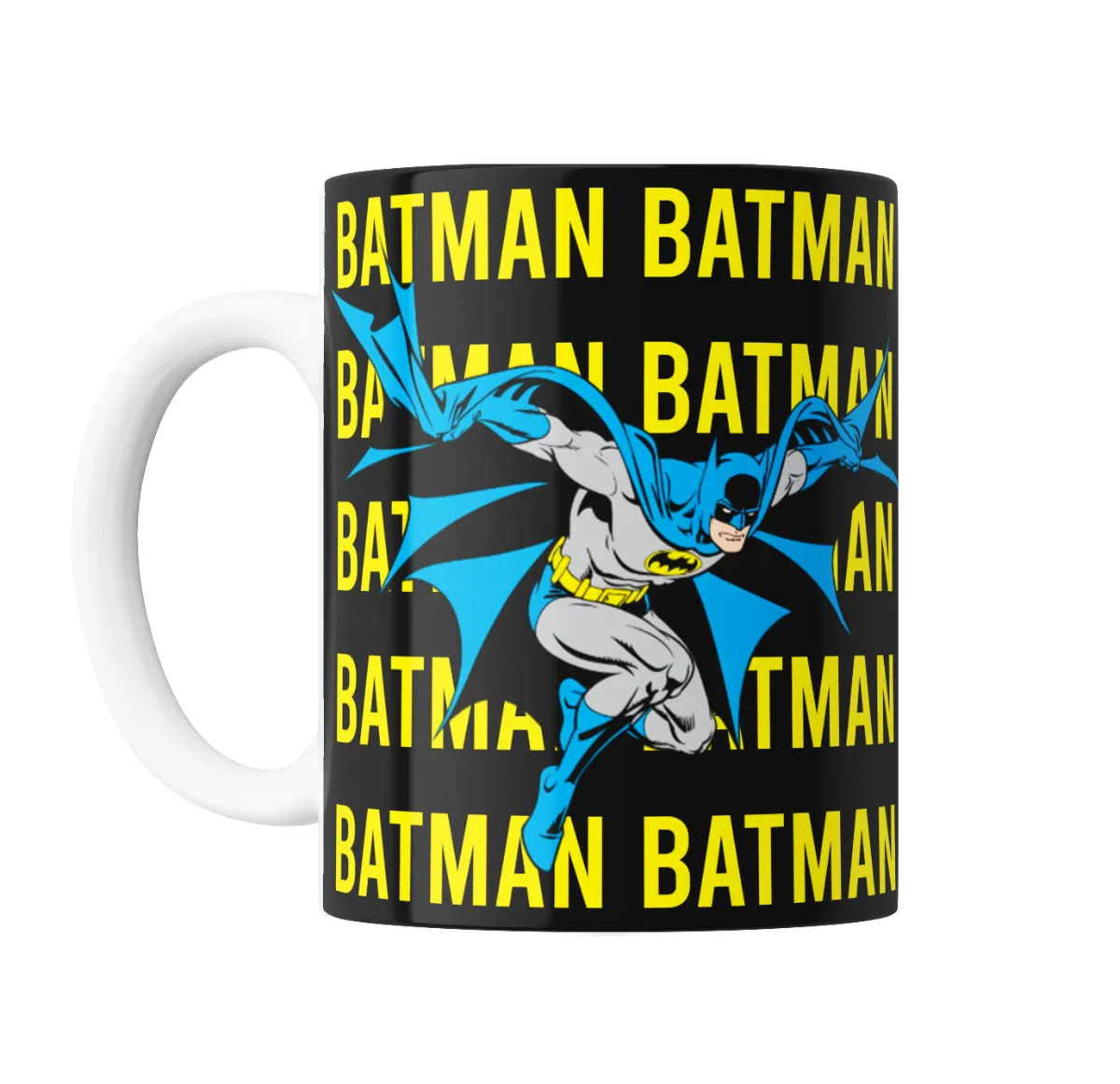 Taza de Cerámica Batman Clásico Repetición Logo - vista 2