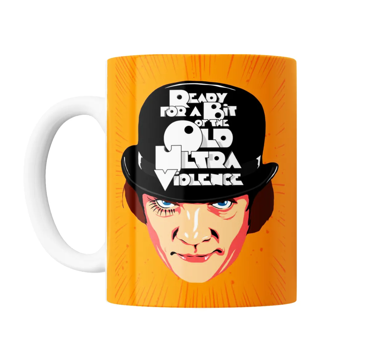 Taza de Cerámica Naranja Mecanica Alex Ready for a Bit of the Old Ultra Violence - vista 2