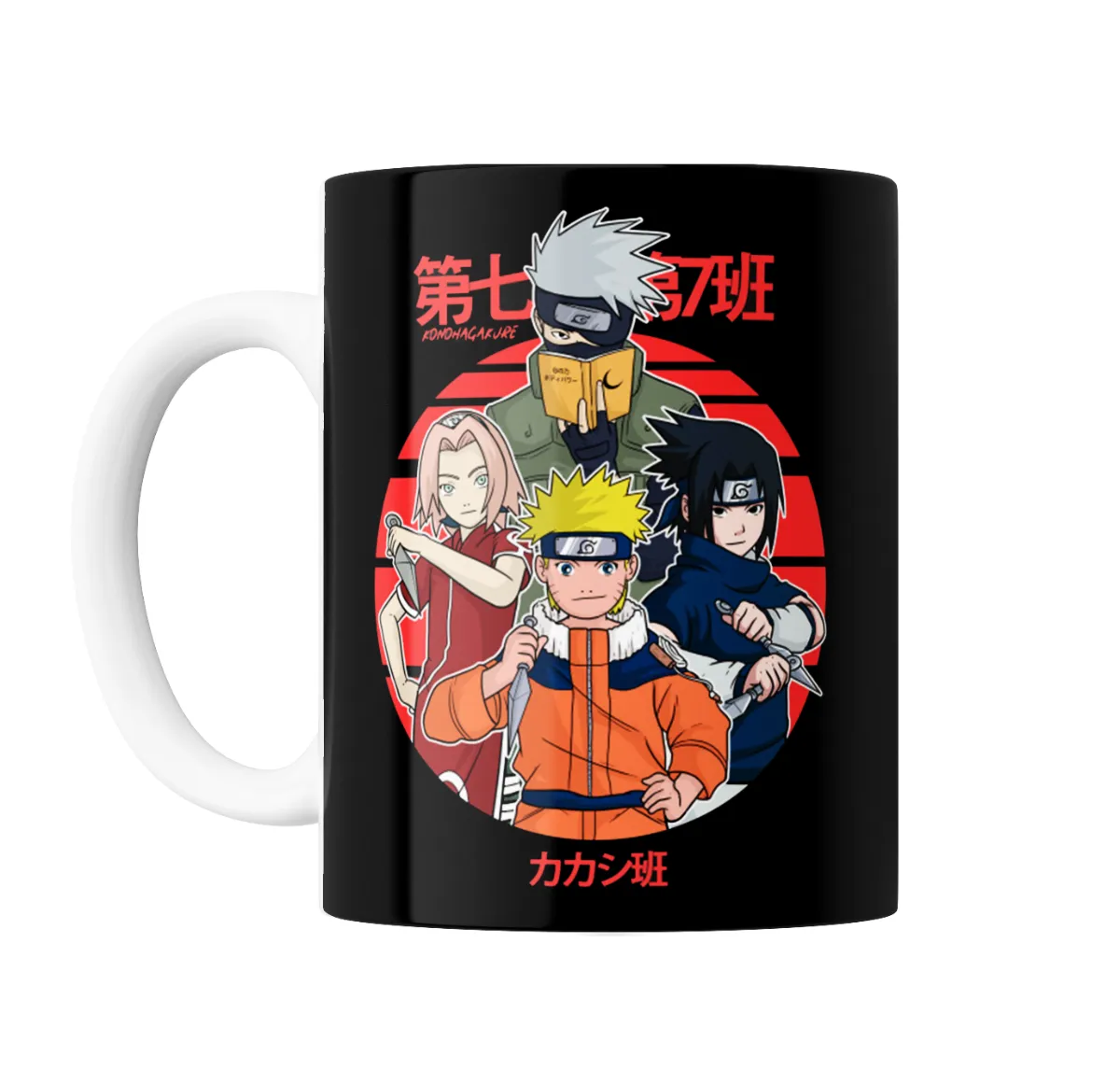 Taza de Cerámica Naruto Equipo 7 Kakashi Sasuke Sakura - vista 2