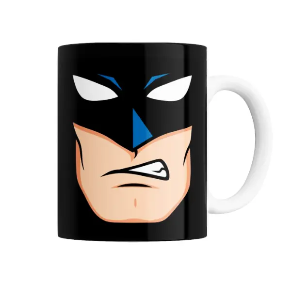 Taza de Cerámica Batman Vegeta Cara Enojada