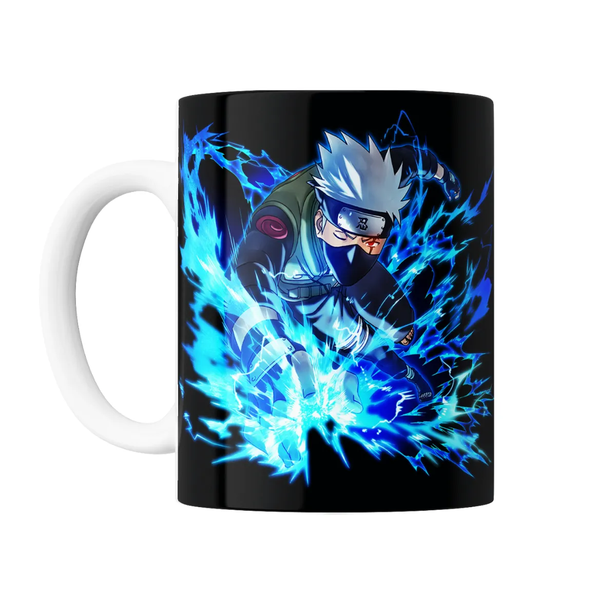 Taza de Cerámica Naruto Kakashi Chidori Azul - vista 2