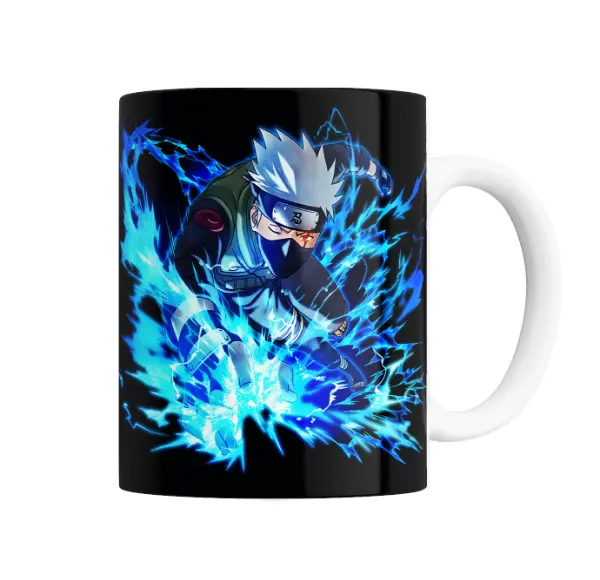 Taza de Cerámica Naruto Kakashi Chidori Azul