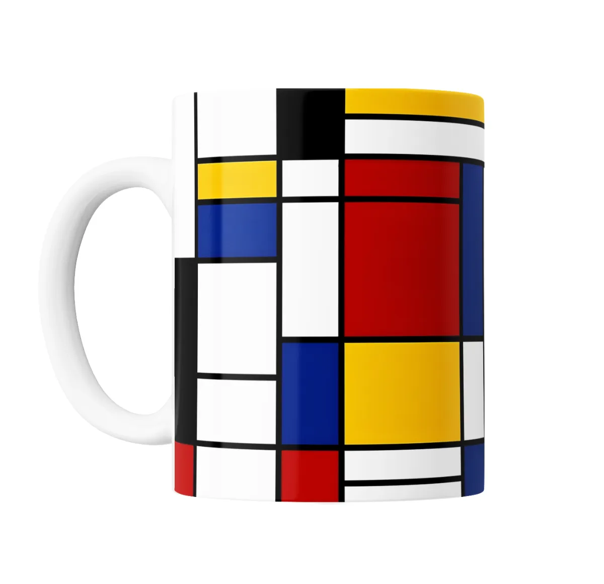 Taza de Cerámica Bauhaus Composición Geométrica - vista 2
