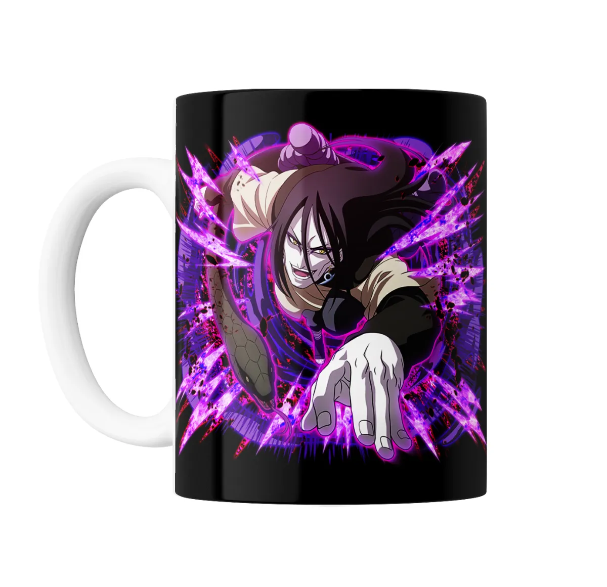 Taza de Cerámica Naruto Orochimaru Jutsu Serpiente - vista 2