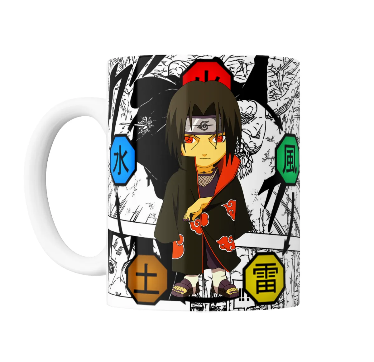 Taza de Cerámica Naruto Itachi Uchiha Akatsuki Chibi - vista 2