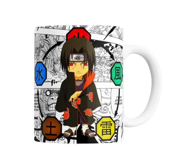Taza de Cerámica Naruto Itachi Uchiha Akatsuki Chibi