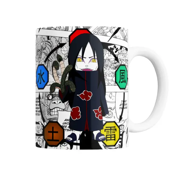 Taza de Cerámica Naruto Orochimaru Chibi Akatsuki