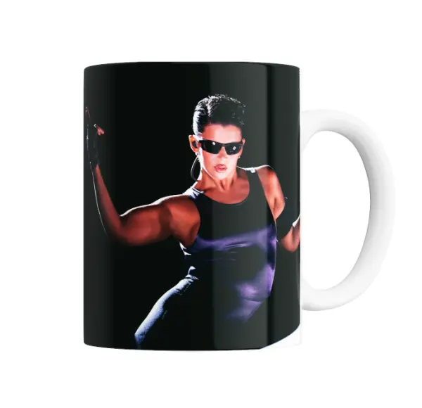 Taza de Cerámica Nathy Peluso Lentes y Musculosa Negra