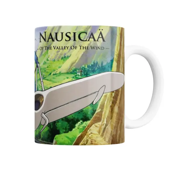 Taza de Cerámica Nausicaä del Valle del Viento Planeador