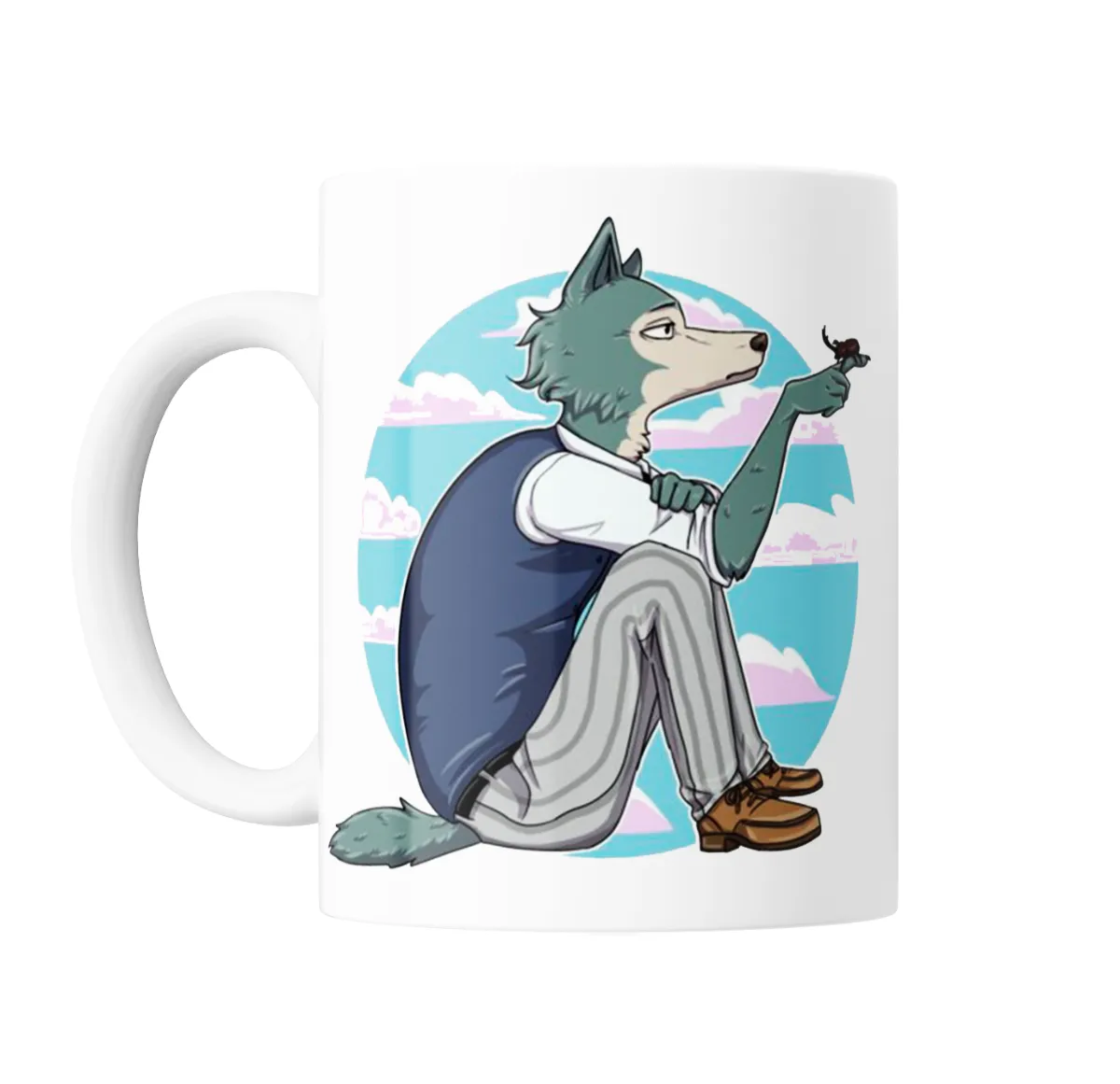 Taza de Cerámica Beastars Legoshi con Flor - vista 2