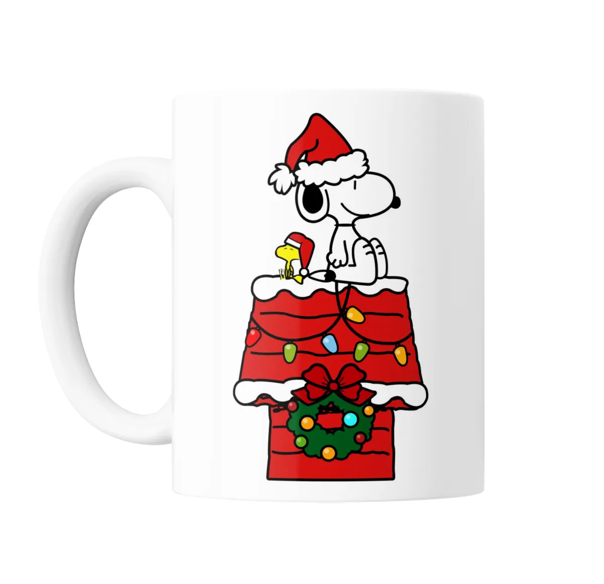 Taza de Cerámica Snoopy y Woodstock Navidad - vista 2