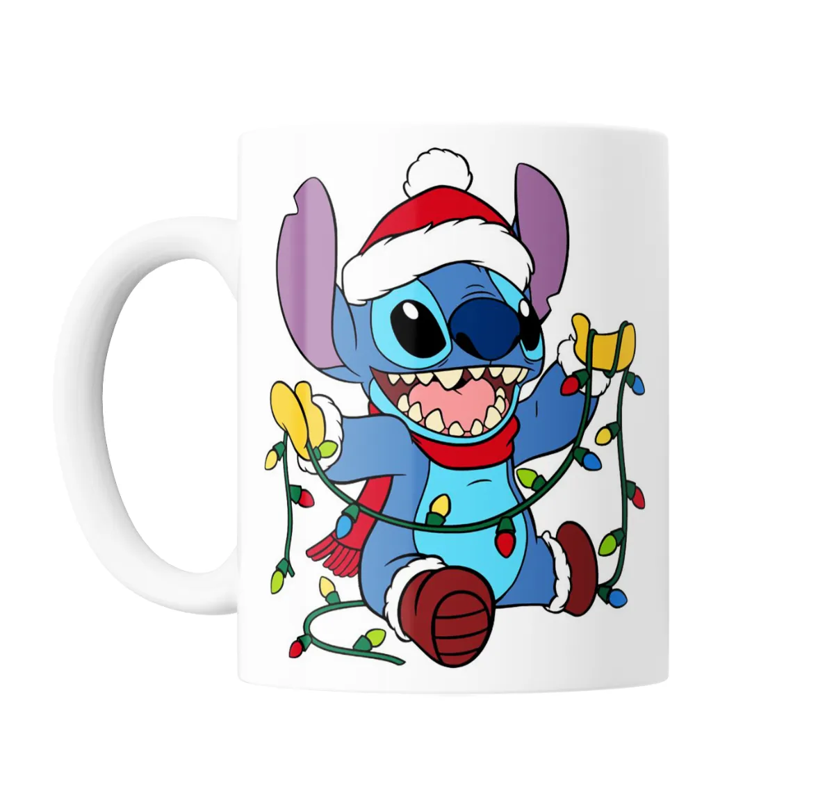 Taza de Cerámica Stitch Navidad con Luces - vista 2