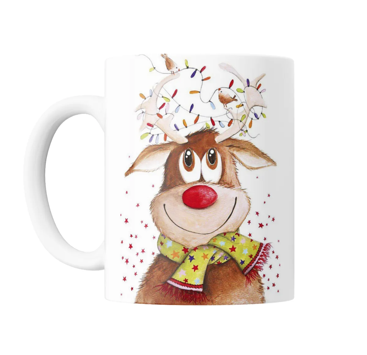 Taza de Cerámica Reno Navideño con Luces - vista 2
