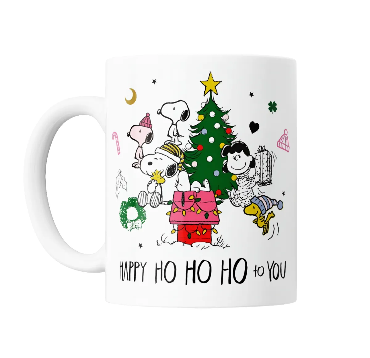 Taza de Cerámica Snoopy Navidad Árbol y Regalos Woodstock - vista 2