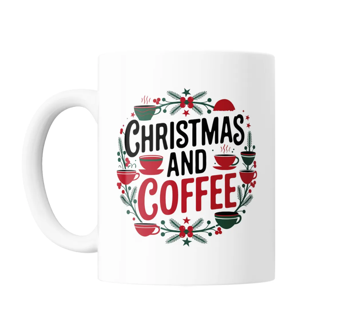 Taza de Cerámica Christmas and Coffee Navidad - vista 2