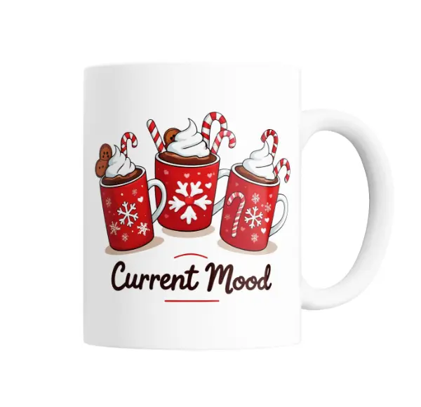 Taza de Cerámica Current Mood Tazas Navideñas de Chocolate