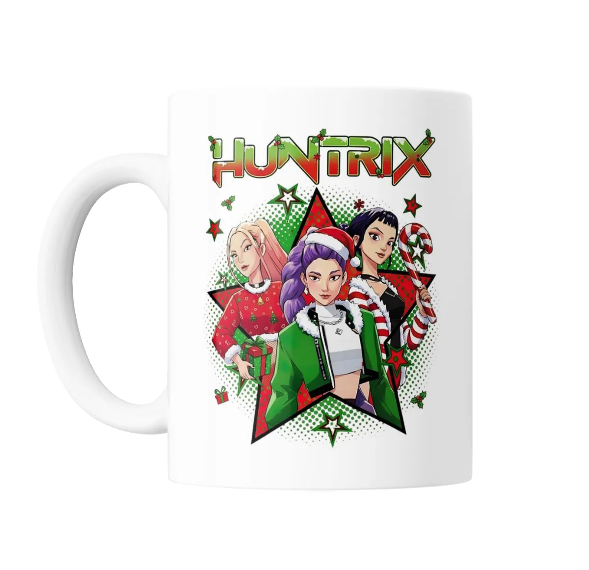 Taza de Cerámica KPop Demon Hunters Huntrix Navidad - vista 2