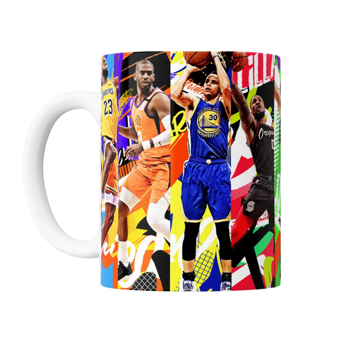 Taza de Cerámica NBA Estrellas Warriors 30 Lillard Blazers - vista 2