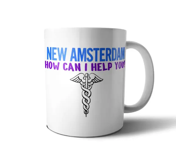 Taza de Cerámica New Amsterdam How Can I Help You