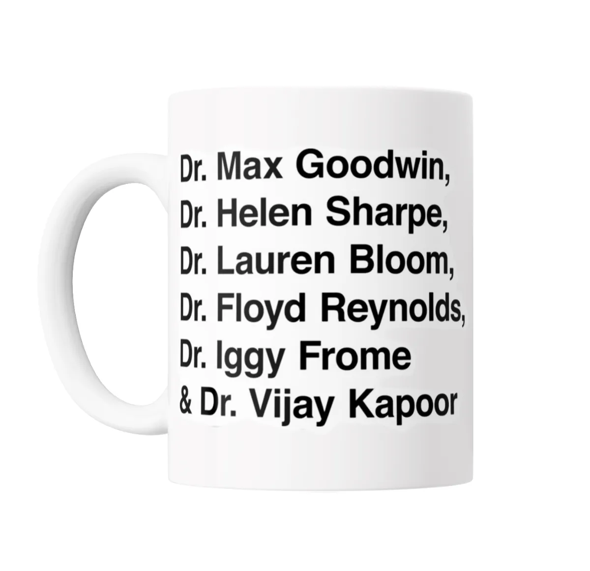 Taza de Cerámica New Amsterdam Dres. Goodwin, Sharpe, Bloom, Reynolds, Frome y Kapoor - vista 2
