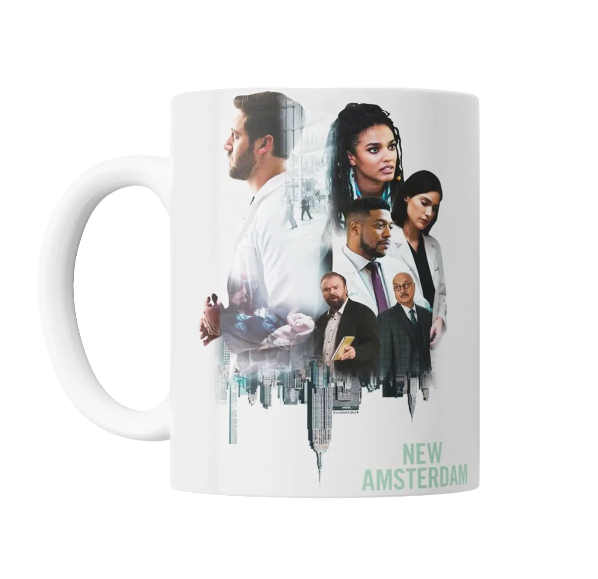 Taza de Cerámica New Amsterdam Equipo Médico Hospital - vista 2