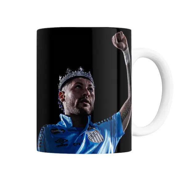 Taza de Cerámica Neymar Santos con corona
