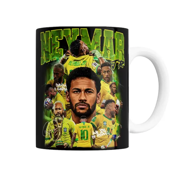 Taza de Cerámica Neymar Jr Selección Brasil