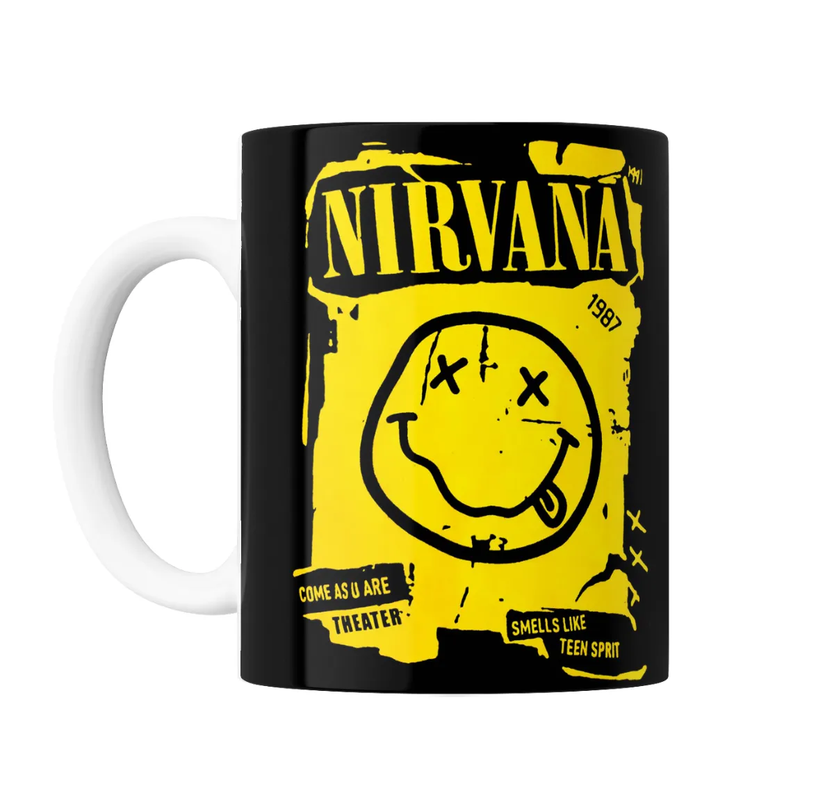 Taza de Cerámica Nirvana Smiley Come as you are - vista 2