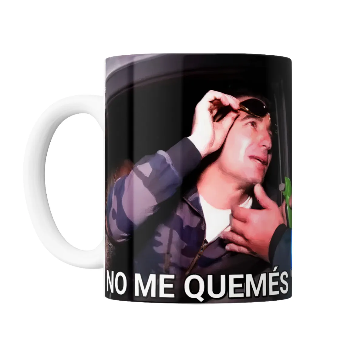 Taza de Cerámica Meme No me Quemés - vista 2