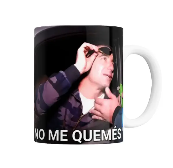 Taza de Cerámica Meme No me Quemés