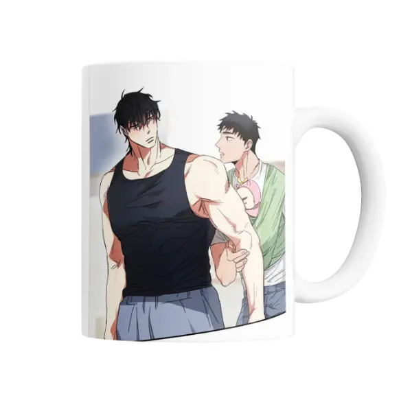 Taza de Cerámica Nuestros Dias Soleados Escena de Dos Personajes