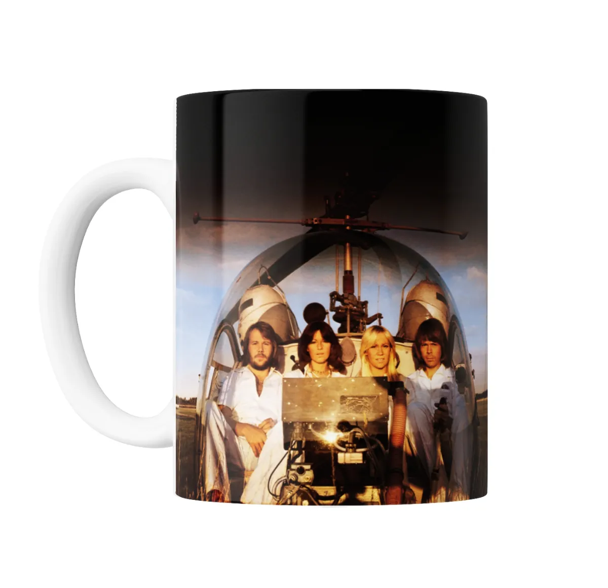Taza de Cerámica Abba en Helicóptero - vista 2