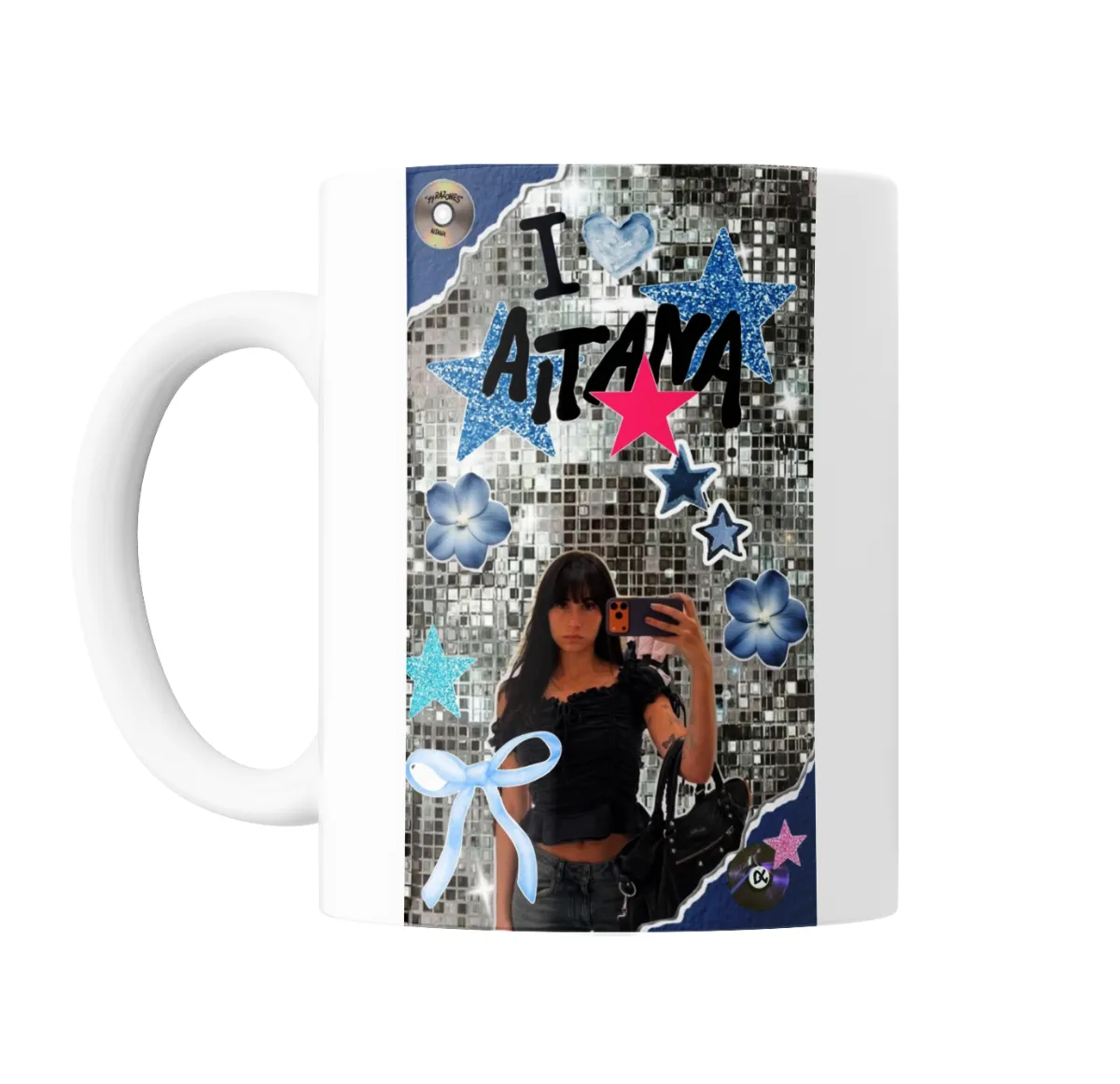 Taza de Cerámica Aitana I Love Aitana Estrellas Disco - vista 2