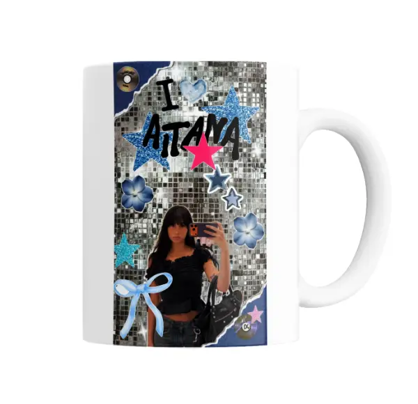 Taza de Cerámica Aitana I Love Aitana Estrellas Disco