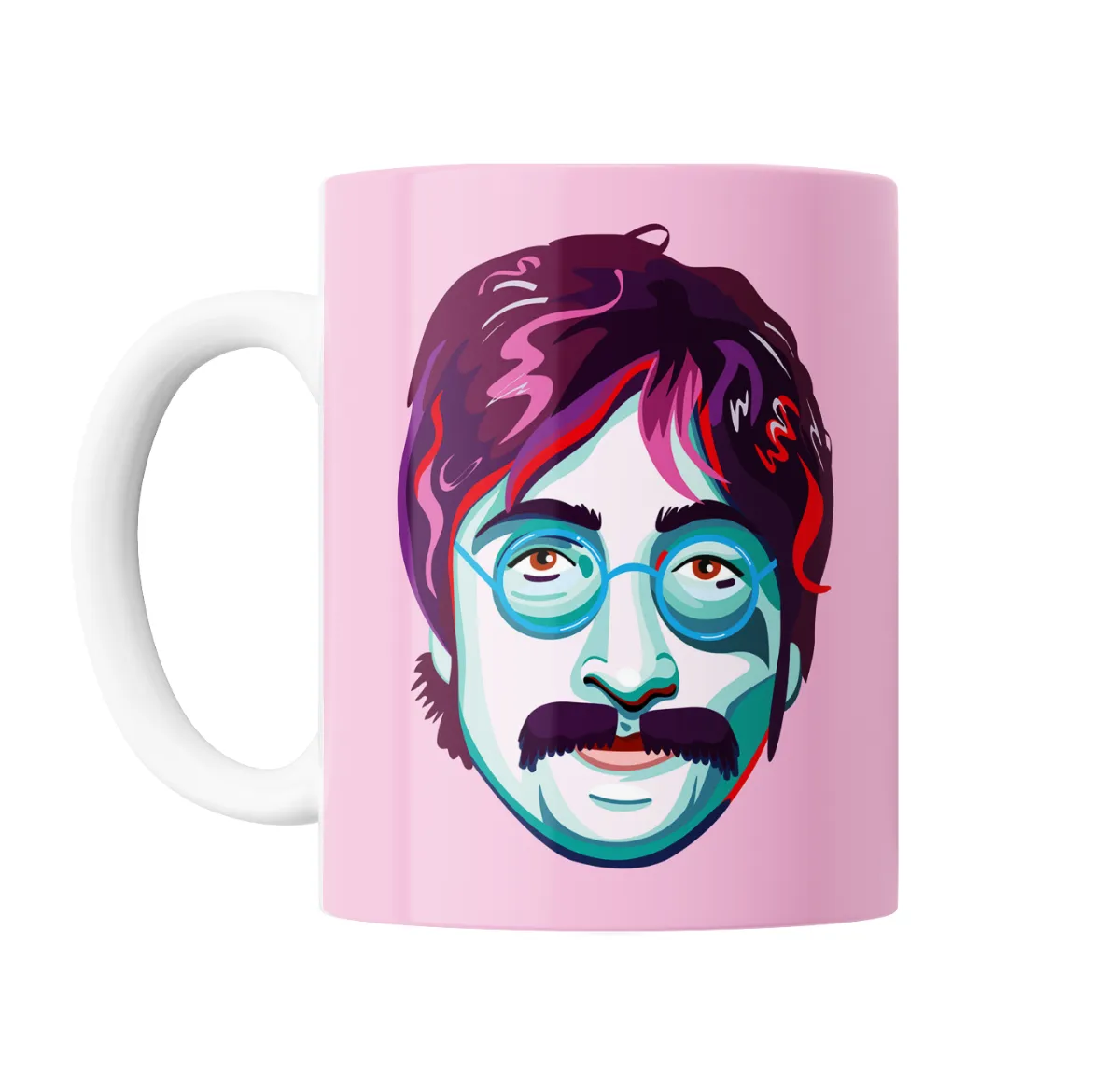 Taza de Cerámica The Beatles John Lennon Retrato Pop Art - vista 2