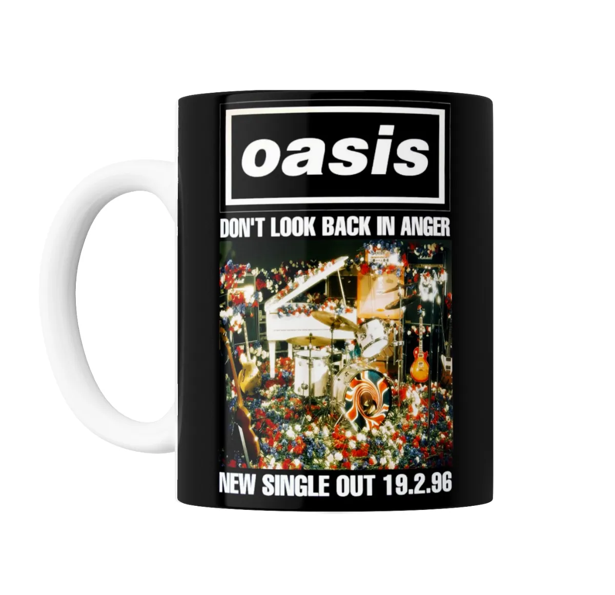 Taza de Cerámica Oasis Don't Look Back in Anger Single 1996 - vista 2