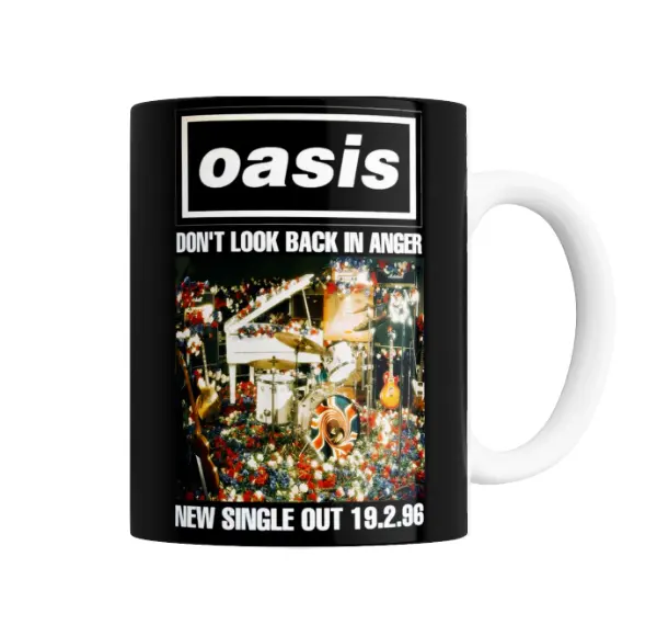 Taza de Cerámica Oasis Don't Look Back in Anger Single 1996